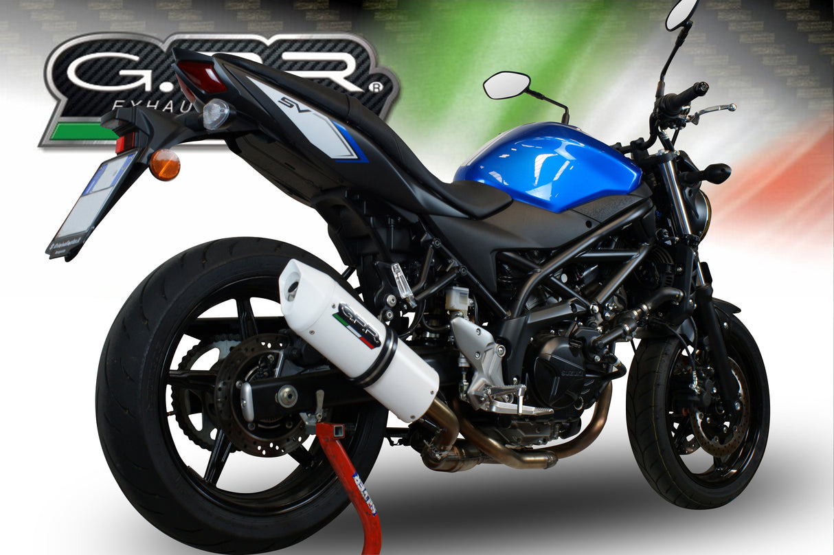 GPR Exhaust System Suzuki SV650A 2021-2023, Albus Evo4, Slip-on Exhaust Including Removable DB Killer and Link Pipe