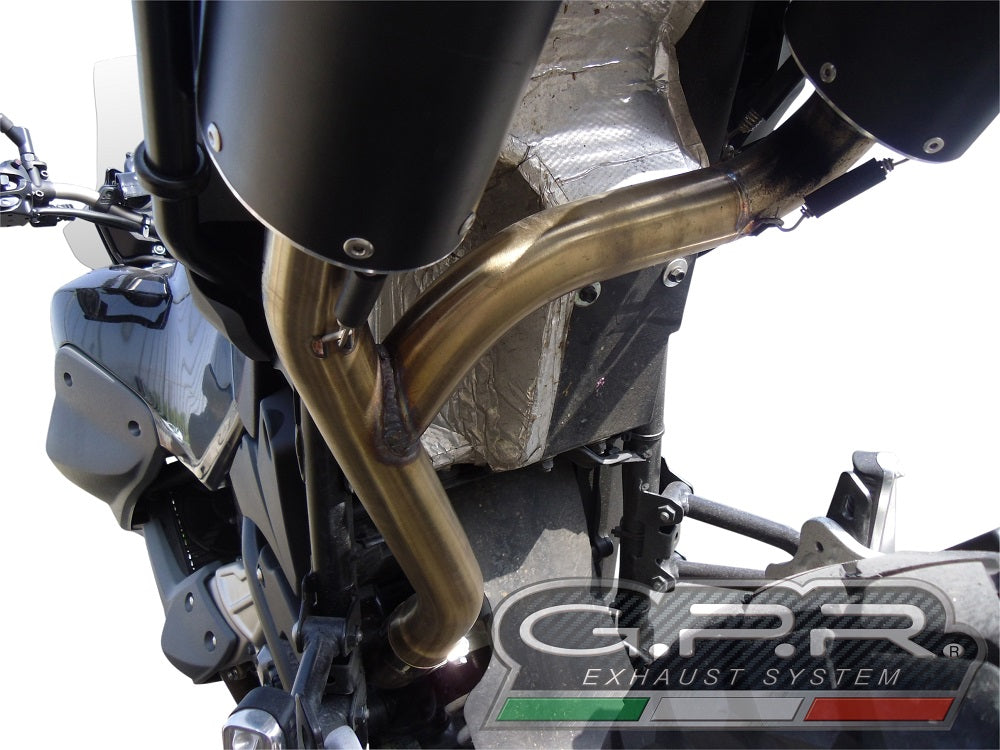 GPR Exhaust System Yamaha Xt 660 Z Teneré 2008-2016, Furore Nero, Dual slip-on Including Removable DB Killers and Link Pipes