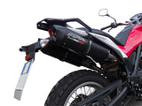 GPR Exhaust System Husqvarna TERRA - STRADA TR 650 2013-2015, Furore Nero, Dual slip-on Including Removable DB Killers and Link Pipes