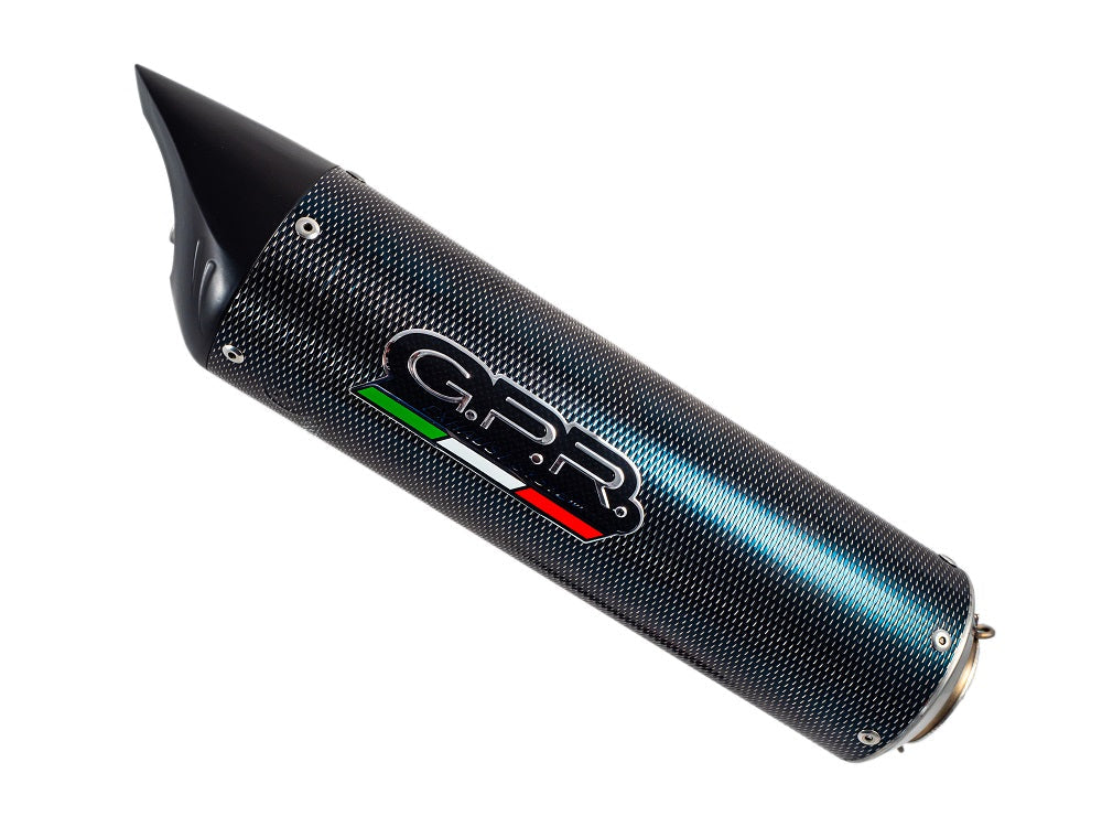 GPR Exhaust for Benelli Tre K 899 2006-2016, Tiburon Poppy, Slip-on Exhaust Including Removable DB Killer and Link Pipe