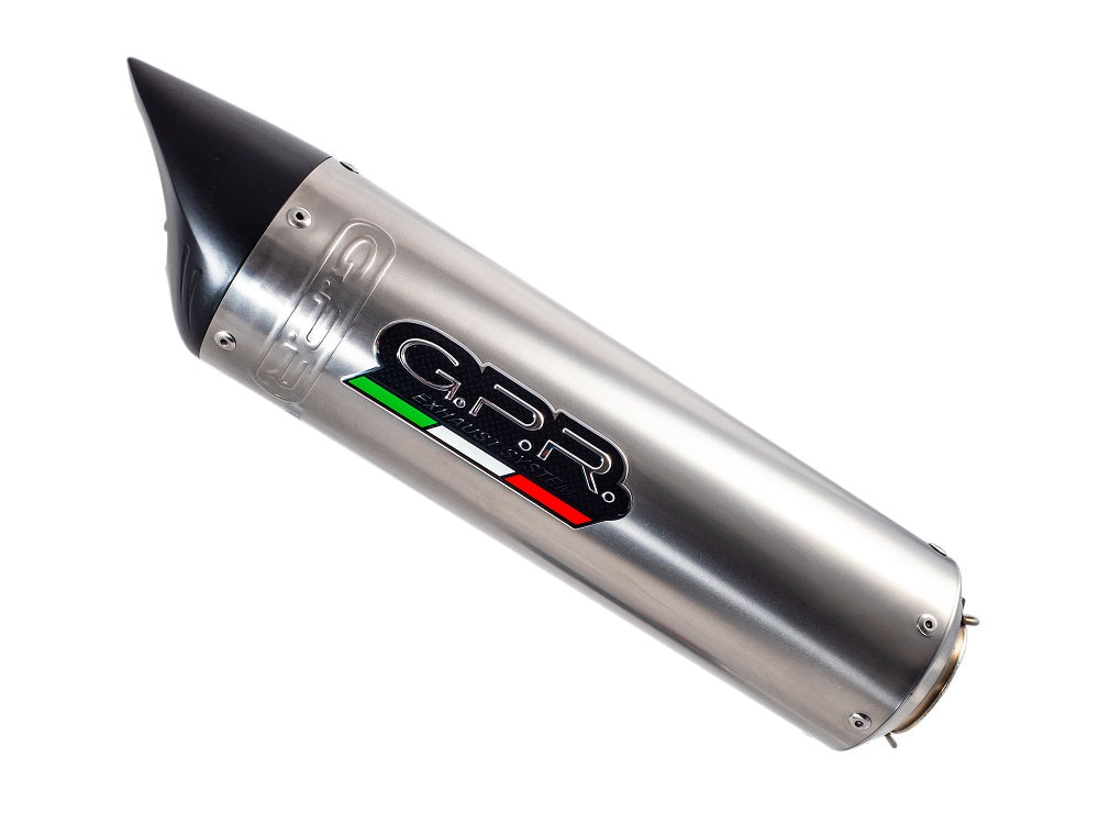 GPR Exhaust for Benelli Tre K 899 2006-2016, Tiburon Titanium, Slip-on Exhaust Including Removable DB Killer and Link Pipe