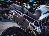 GPR Exhaust System Triumph Tiger 850 2023-2024, Dual Poppy, Slip-on Exhaust Including Removable DB Killer and Link Pipe