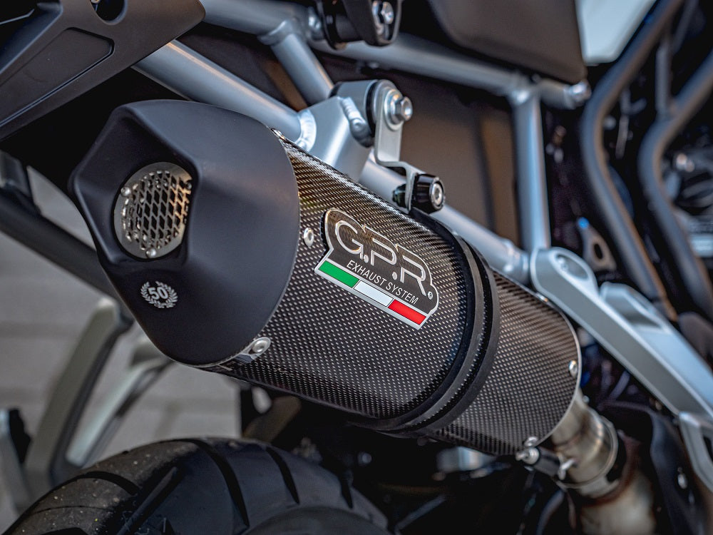 GPR Exhaust System Triumph Tiger 900 2020-2023, GP Evo4 Poppy, Slip-on Exhaust Including Removable DB Killer and Link Pipe