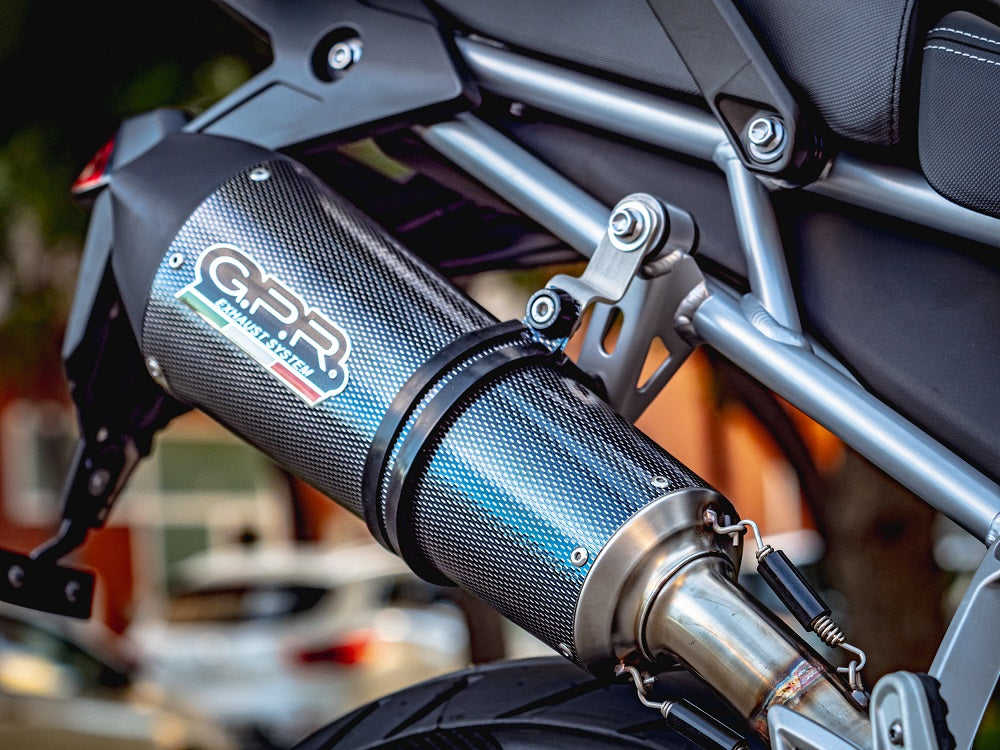 GPR Exhaust System Triumph Tiger 900 2020-2023, GP Evo4 Poppy, Slip-on Exhaust Including Removable DB Killer and Link Pipe