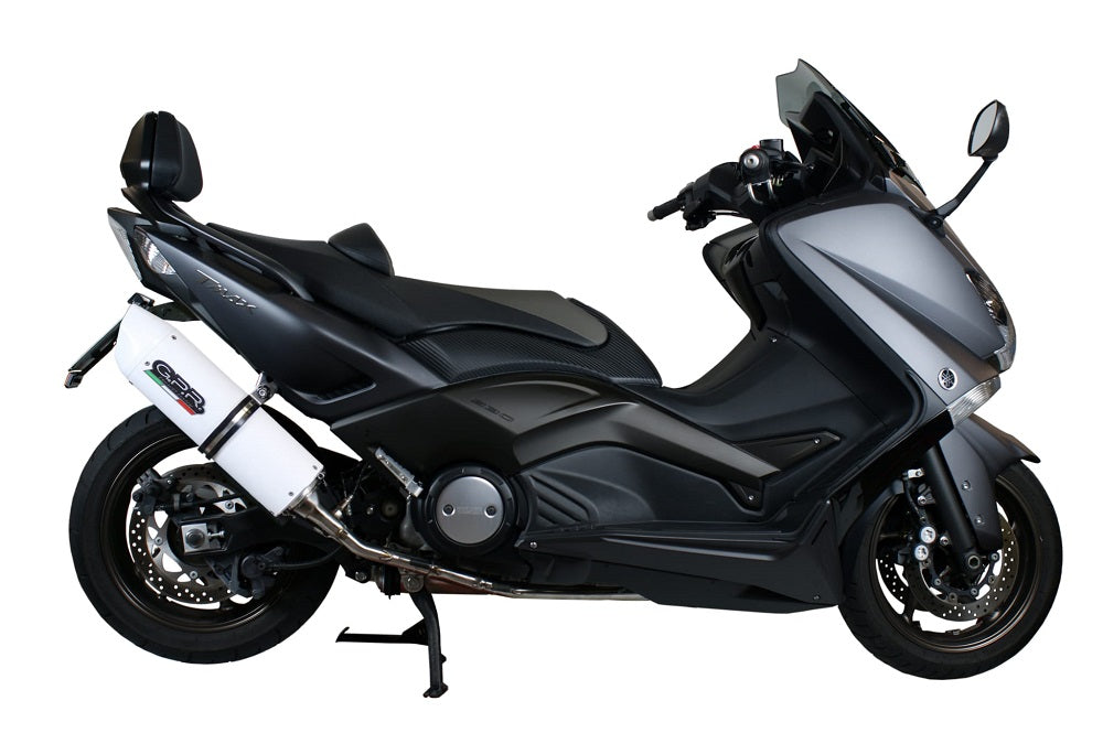 GPR Exhaust System Yamaha T-Max 530 2012-2016, Albus Ceramic, Full System Exhaust, Including Removable DB Killer