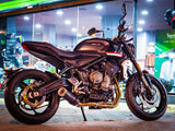 GPR Exhaust System Triumph Trident 660 2021-2023, M3 Black Titanium, Full System Exhaust, Including Removable DB Killer