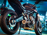 GPR Exhaust System Triumph Trident 660 2021-2023, M3 Black Titanium, Full System Exhaust, Including Removable DB Killer