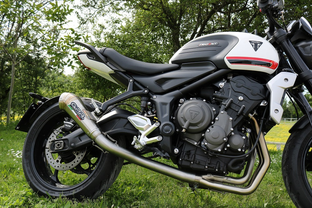 GPR Exhaust System Triumph Trident 660 2021-2023, Powercone Evo, Full System Exhaust, Including Removable DB Killer