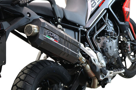 GPR Exhaust System Triumph Tiger 900 2020-2023, DUNE Poppy, Slip-on Exhaust Including Removable DB Killer and Link Pipe