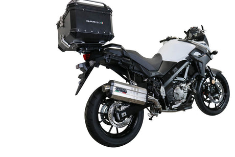 GPR Exhaust System Suzuki V-Strom DL650 2021-2023, DUNE Poppy, Mid-Full System Exhaust Including Removable DB Killer