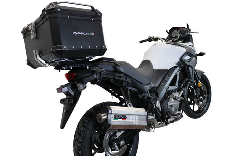 GPR Exhaust System Suzuki V-Strom DL650 2021-2023, DUNE Poppy, Mid-Full System Exhaust Including Removable DB Killer