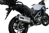 GPR Exhaust System Suzuki V-Strom DL650 2021-2023, DUNE Poppy, Mid-Full System Exhaust Including Removable DB Killer