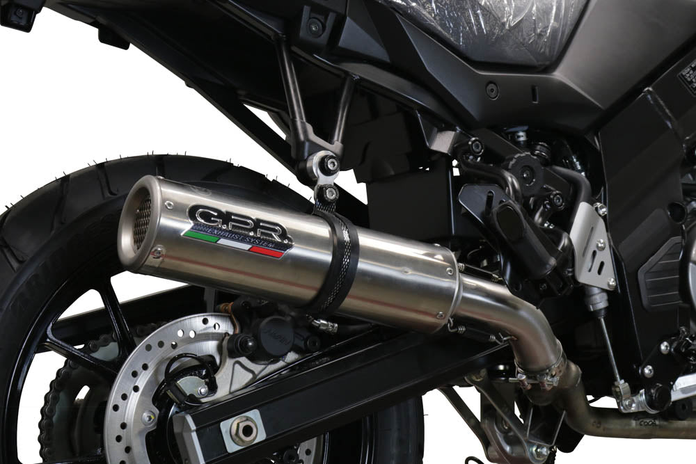 GPR Exhaust System Suzuki V-Strom DL650 2017-2020, M3 Inox , Mid-Full System Exhaust Including Removable DB Killer