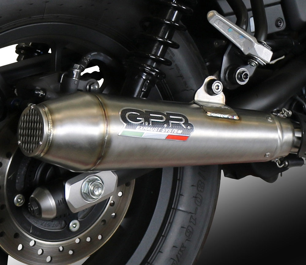 GPR Exhaust System Honda CMX500 Rebel 2021-2023, Ultracone, Slip-on Exhaust Including Removable DB Killer and Link Pipe