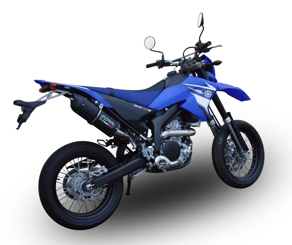 GPR Exhaust System Yamaha WR250X WR250R I.E. 2007-2014, Furore Nero, Slip-on Exhaust Including Removable DB Killer and Link Pipe