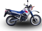 GPR Exhaust System Honda XL600 LM-RM 1985-1989, Furore Nero, Slip-on Exhaust Including Removable DB Killer and Link Pipe