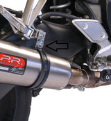 GPR Exhaust System Yamaha FZ1 Fazer 1000 2006-2014, Furore Nero, Slip-on Exhaust Including Removable DB Killer and Link Pipe