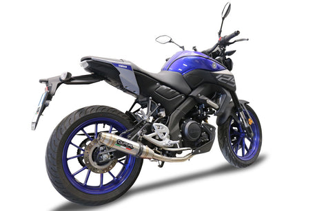 Yamaha Mt 125 2021-2024 Exhaust GPR Full System Deeptone Inox