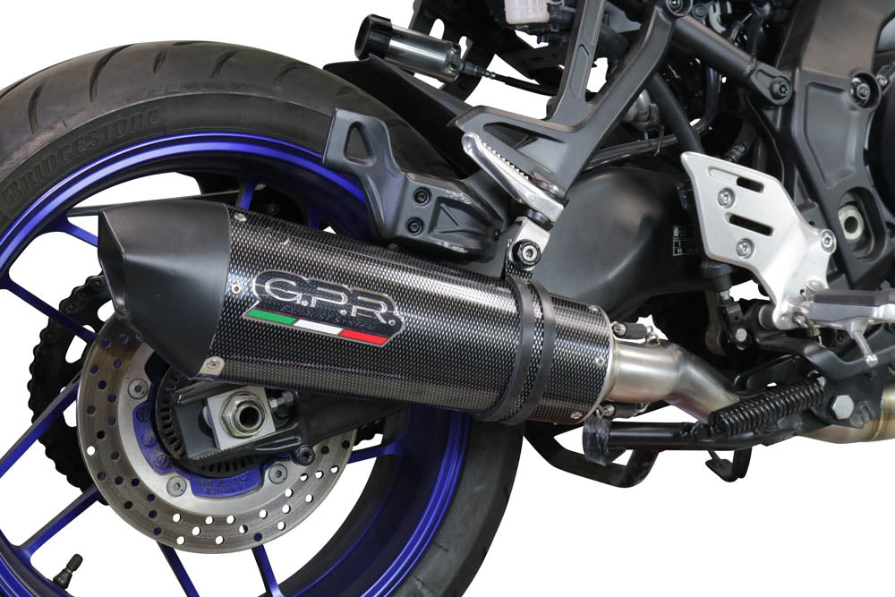 GPR Exhaust System Yamaha Tracer 900 FJ09 TR 2021-2023, Gpe Ann. Poppy, Full System Exhaust, Including Removable DB Killer