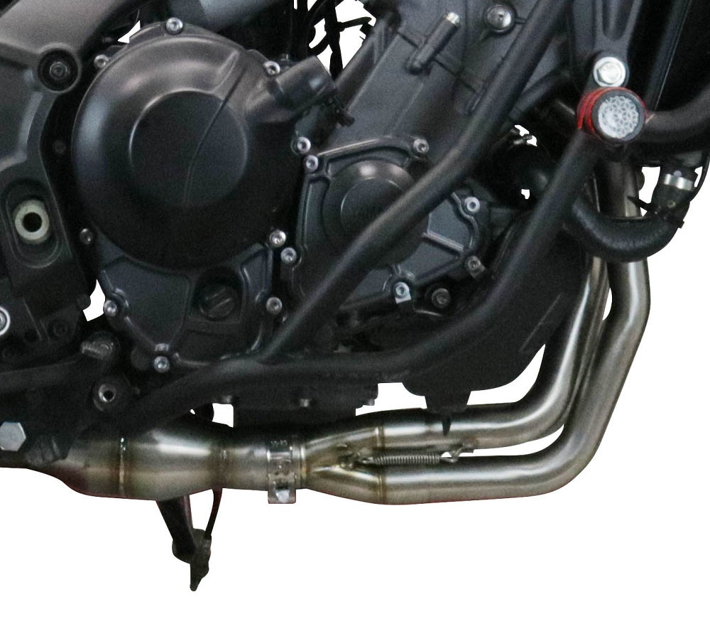 GPR Exhaust System Yamaha Tracer 900 FJ09 TR 2021-2023, Furore Evo4 Nero, Full System Exhaust, Including Removable DB Killer