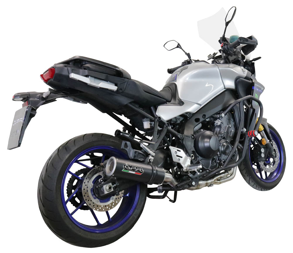 GPR Exhaust System Yamaha Tracer 900 FJ09 TR 2021-2023, M3 Black Titanium, Full System Exhaust, Including Removable DB Killer