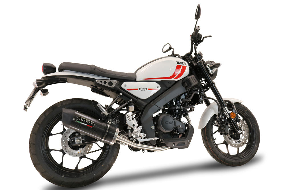 GPR Exhaust System Yamaha XSR125 2021-2023, Furore Poppy, Full System Exhaust, Including Removable DB Killer