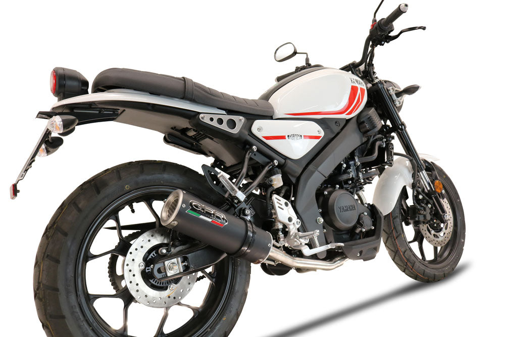 GPR Exhaust System Yamaha XSR125 2021-2023, M3 Black Titanium, Full System Exhaust, Including Removable DB Killer