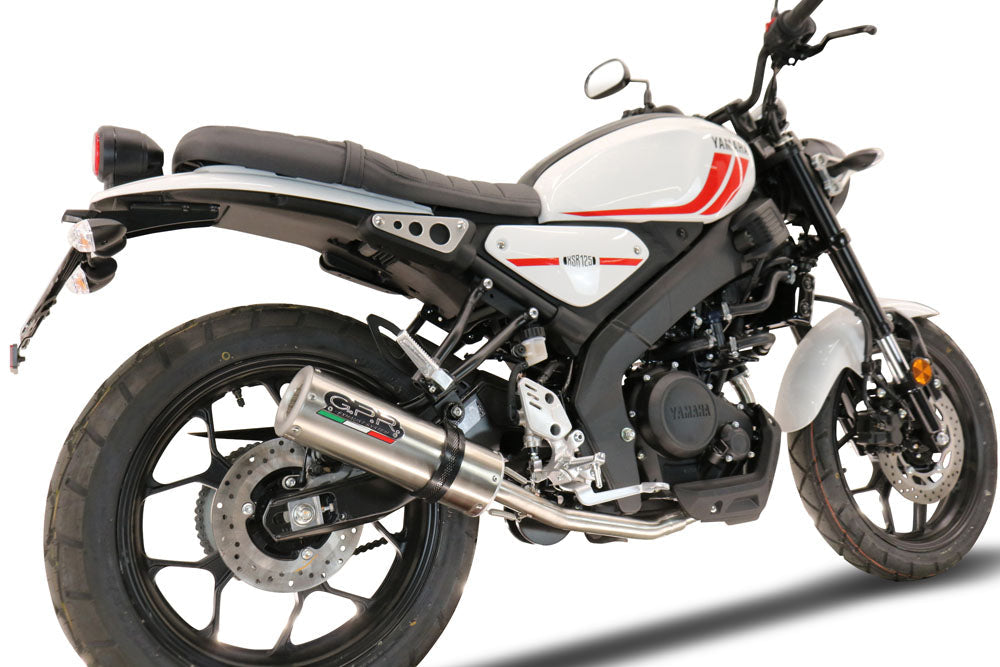 GPR Exhaust System Yamaha XSR125 2021-2023, M3 Inox , Full System Exhaust, Including Removable DB Killer