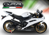 GPR Exhaust System Yamaha Yzf R6 2006-2016, Furore Poppy, Slip-on Exhaust Including Removable DB Killer and Link Pipe