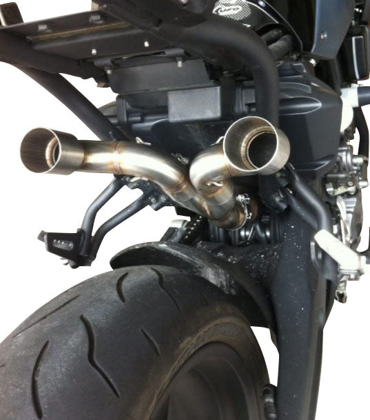 GPR Exhaust System Yamaha MT03 660 2006-2013, M3 Inox , Dual slip-on Including Removable DB Killers and Link Pipes