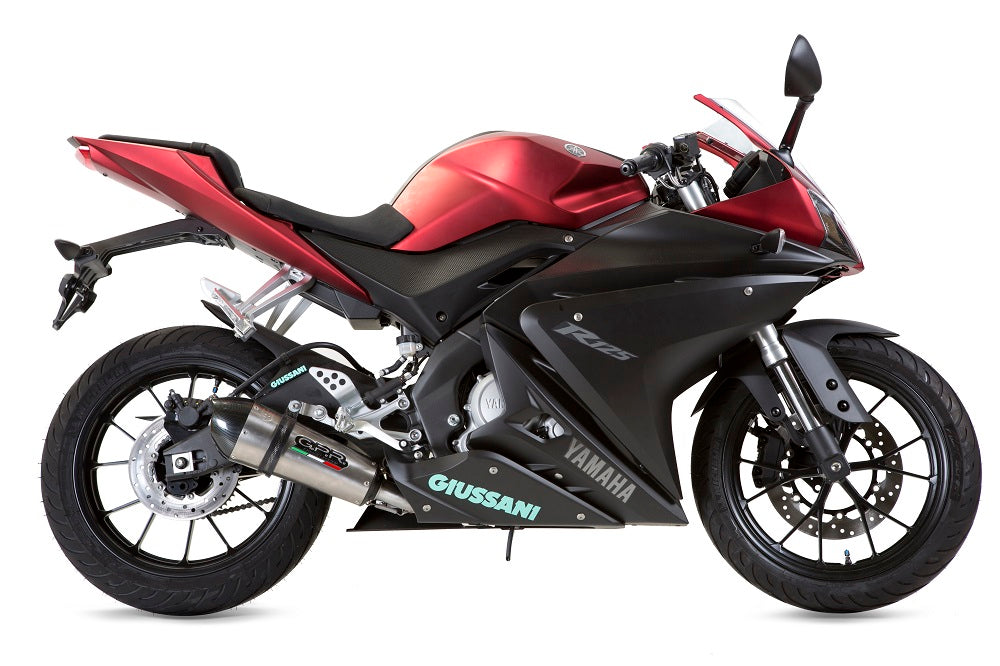 GPR Exhaust System Yamaha YZF 125 R i.e. 2014-2016, Gpe Ann. titanium, Full System Exhaust, Including Removable DB Killer