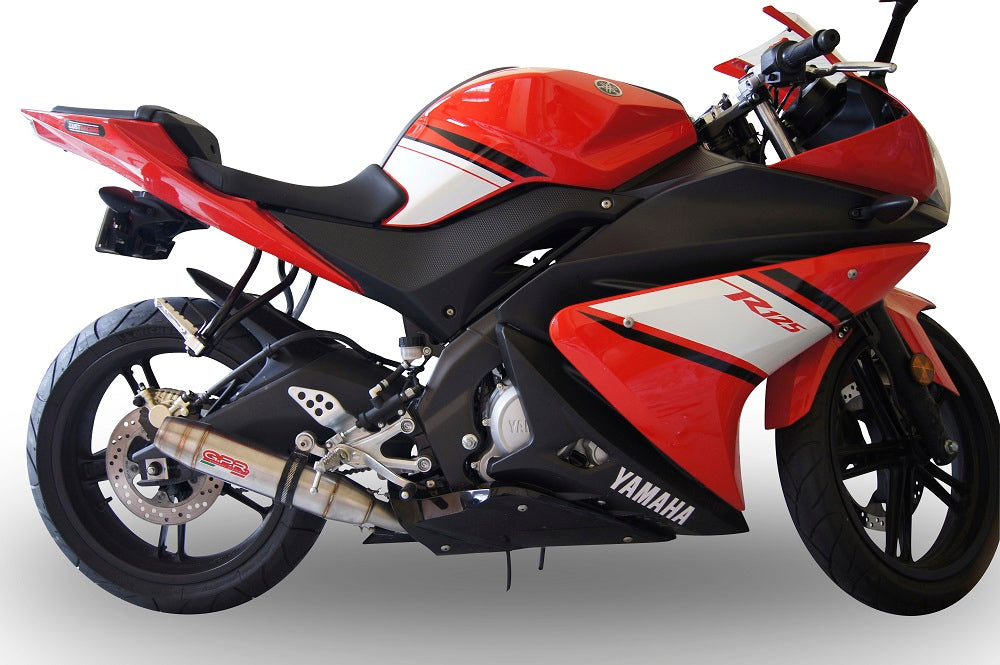 Yamaha Yzf-R 125 2008-2013  Exhaust GPR Full System Deeptone Inox