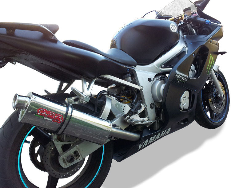 GPR Exhaust System Yamaha Yzf R6 1999-2002, Trioval, Slip-on Exhaust Including Removable DB Killer and Link Pipe