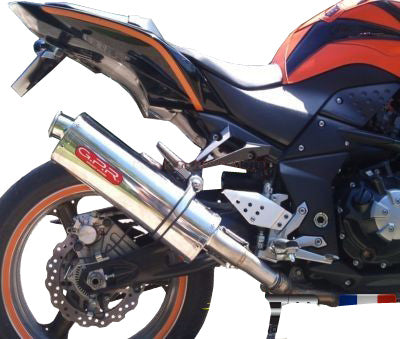 GPR Exhaust System Kawasaki Z1000 2007-2009, Trioval, Dual slip-on Including Removable DB Killers and Link Pipes