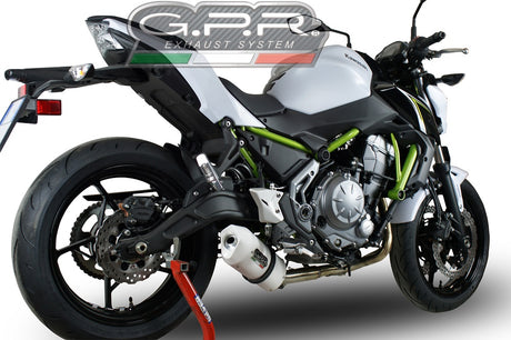 Kawasaki Z650 2023-2024 USA Exhaust GPR Full System Albus Ceramic
