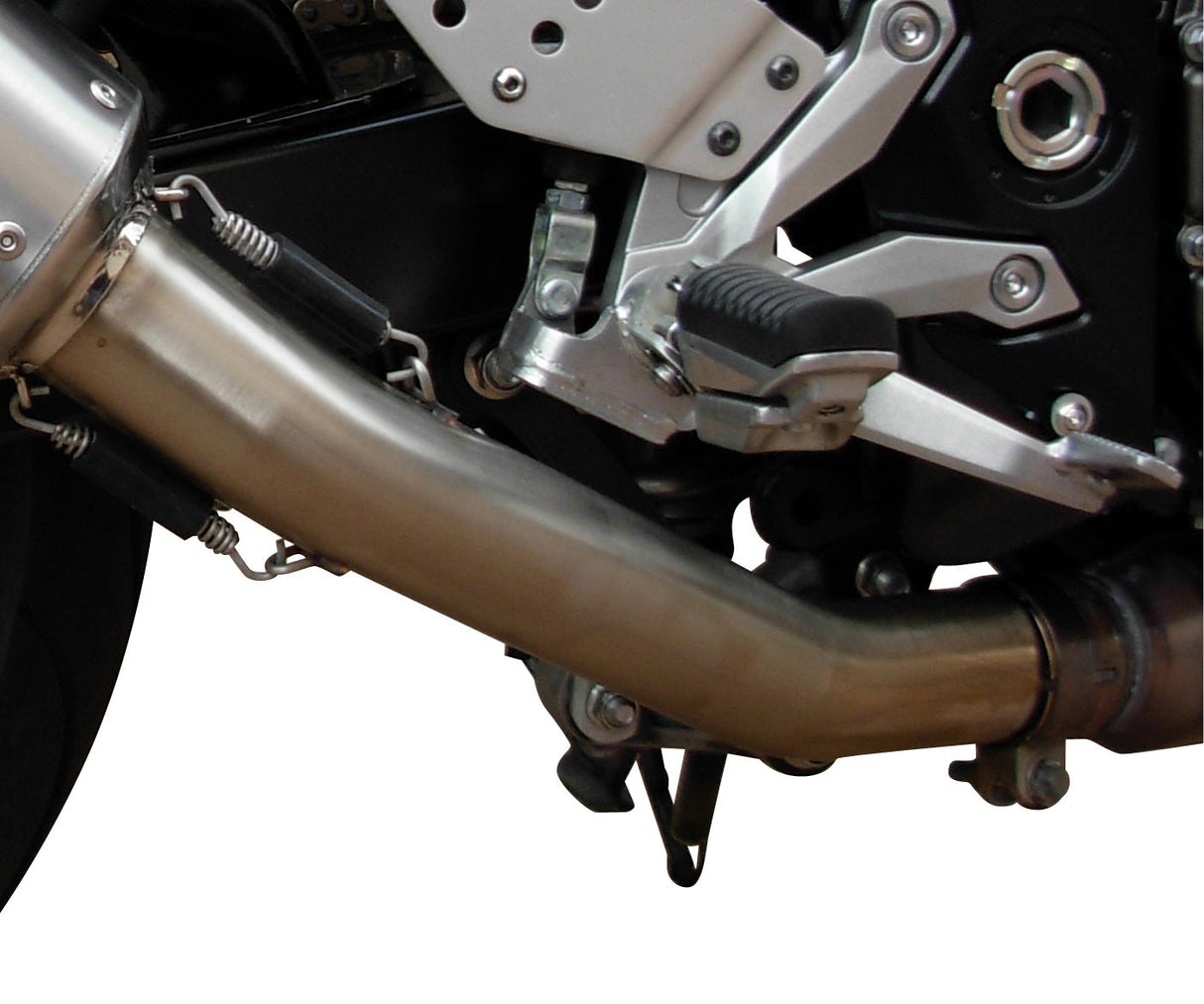 GPR Exhaust System Kawasaki Z750 Z750R 2007-2014, M3 Titanium Natural, Slip-on Exhaust Including Removable DB Killer and Link Pipe