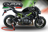 GPR Exhaust System Kawasaki Z900 - ZR900B Full Power 2017-2019, Furore Evo4 Poppy, Slip-on Exhaust Including Removable DB Killer and Link Pipe