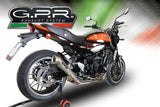 GPR Exhaust System Kawasaki Z900RS ZR900C 2021-2023, Powercone Evo, Slip-on Exhaust Including Removable DB Killer and Link Pipe