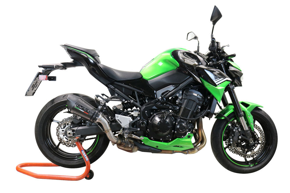 GPR Exhaust System Kawasaki Z900 - ZR900B Full Power 2021-2023, GP Evo4 Poppy, Slip-on Exhaust Including Removable DB Killer and Link Pipe