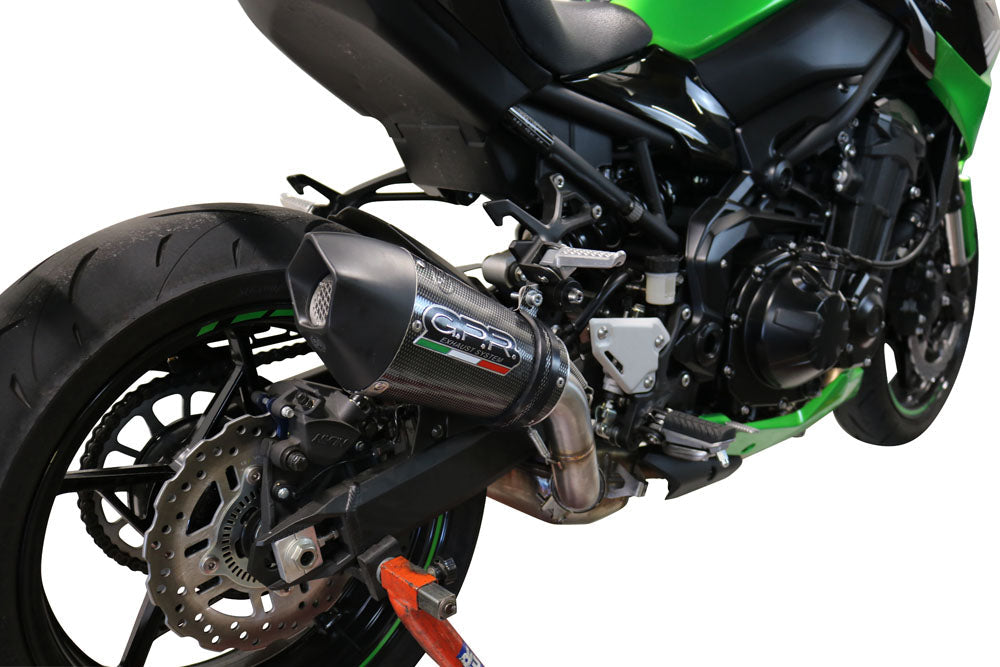 GPR Exhaust System Kawasaki Z900 - ZR900B Full Power 2020-2020, GP Evo4 Poppy, Slip-on Exhaust Including Removable DB Killer and Link Pipe