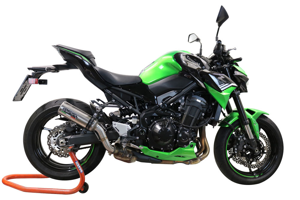 GPR Exhaust System Kawasaki Z900 - ZR900B Full Power 2021-2023, M3 Inox , Slip-on Exhaust Including Removable DB Killer and Link Pipe