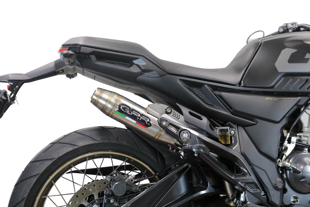 GPR Exhaust Zontes 350 R1 2022-2023, Deeptone Inox, Slip-on Exhaust Including Removable DB Killer and Link Pipe