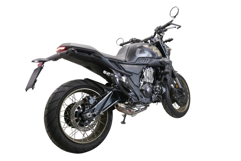 GPR Exhaust System Zontes 350 R1 2022-2023, Deeptone Inox, Full System Exhaust, Including Removable DB Killer