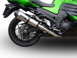 GPR Exhaust System Kawasaki ZZR1400 2012-2016, Gpe Ann. titanium, Dual slip-on Including Removable DB Killers and Link Pipes