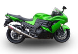 GPR Exhaust System Kawasaki ZZR1400 2012-2016, Trioval, Dual slip-on Including Removable DB Killers and Link Pipes