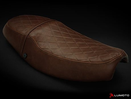 Tiumph Thruxton dark brown 2004-2015 seat covers Luimoto Sixty61