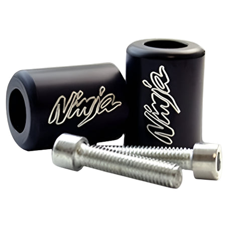 Engraved "Ninja" Bar Ends - Most Kawasaki Ninjas - Black from Sixty61