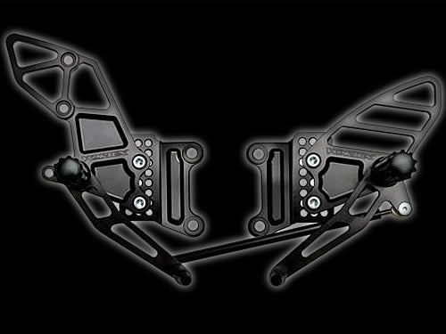 Vortex Rearsets Black Kawasaki ZX-10R 2006-2010 RS407K