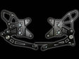 Vortex Rearsets Black Kawasaki ZX-6R 2009-2012 RS415K