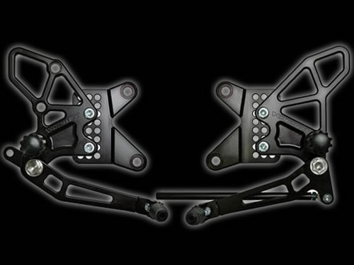 Vortex Rearsets Black Kawasaki ZX-6R 2009-2012 RS415K